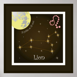 Lion 23 juillet au 22 août Poster