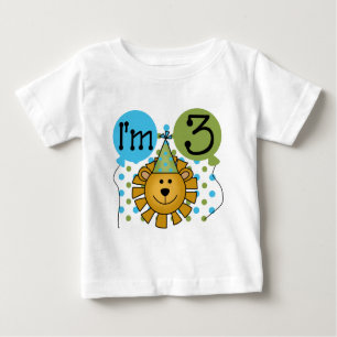 Lion 3rd Birthday T-shirts and Gifts