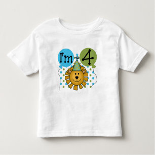Lion 4th Birthday T-shirts and Gifts