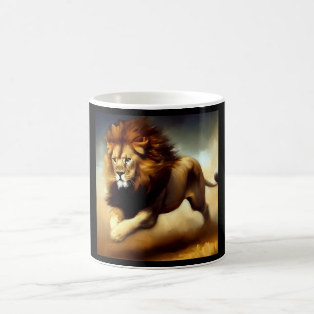 Lion (6) Wild Cat  Coffee Mug (Center)