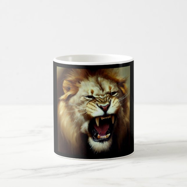 Lion (9) Wild Cat  Coffee Mug (Center)