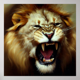 Lion (9) Wild Cat  Poster