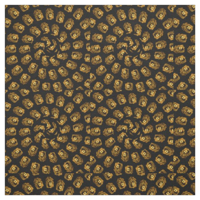 Lion Abstract Art, Fabric (Swatch)