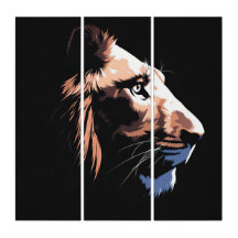 Lion-AcryliPrint®HD | (3) 91.4 cm x 30.5