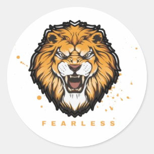 Lion Aesthetic Vinyl Stickers Cute Wild Animal Pa.