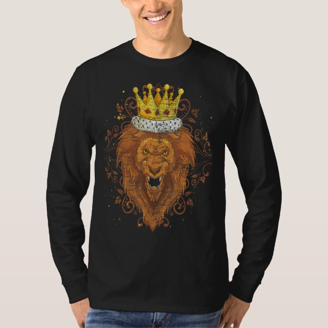 Lion  Africa Safari Animal King Animal  Lion T-Shirt (Front)