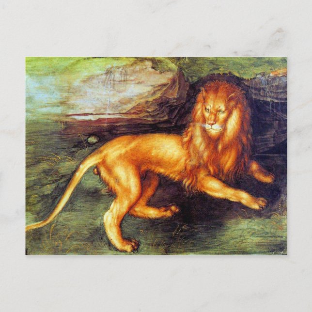 Lion - Albrecht Durer - c1494 Postcard (Front)