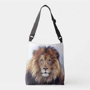 LION ALL OVER PRINT TOTE BAG PURSE