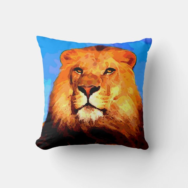Lion American MoJo Pillow (Front)