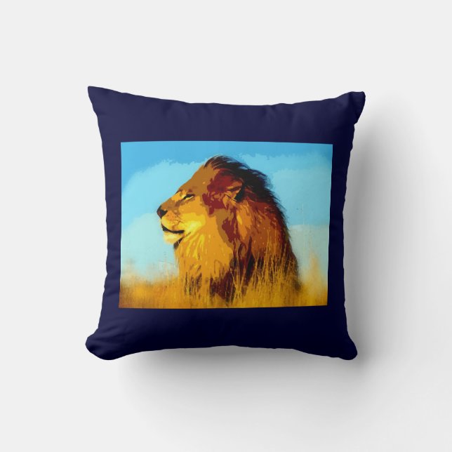 Lion American MoJo Pillow (Front)