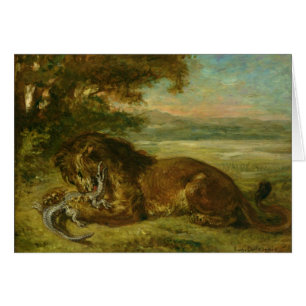 Lion and Alligator, 1863