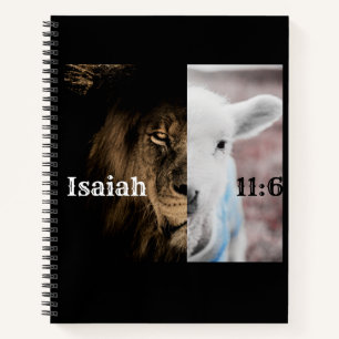 Lion and Lamb Bible verse journal