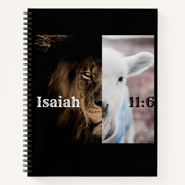 Lion and Lamb Bible verse journal (Front)