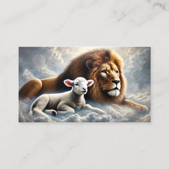 Lion and Lamb Business Cards (Front)