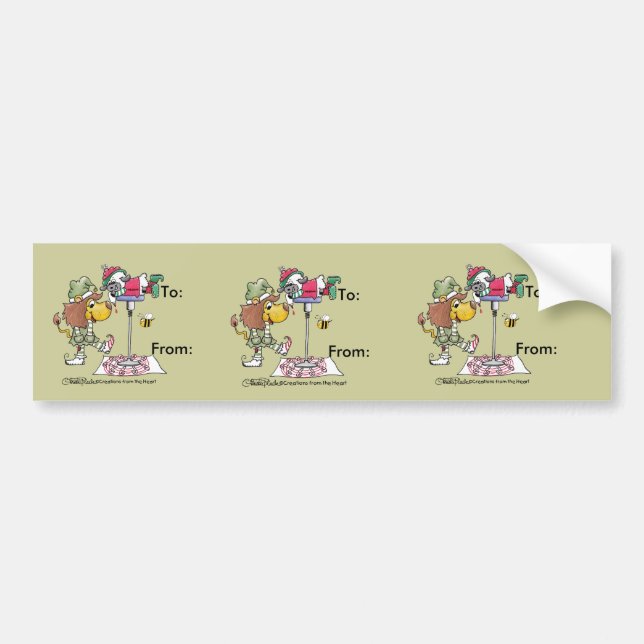 Lion and Lamb Candy Cane Makers Bumper Sticker (Front)