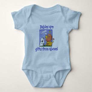 Lion and Lamb catch falling stars Baby Bodysuit
