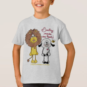 Lion and Lamb Heart Patches T-Shirt