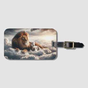 Lion and Lamb Luggage Tag