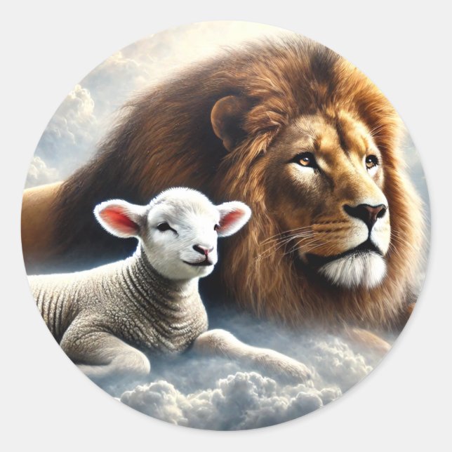 Lion and Lamb Stickers (Front)