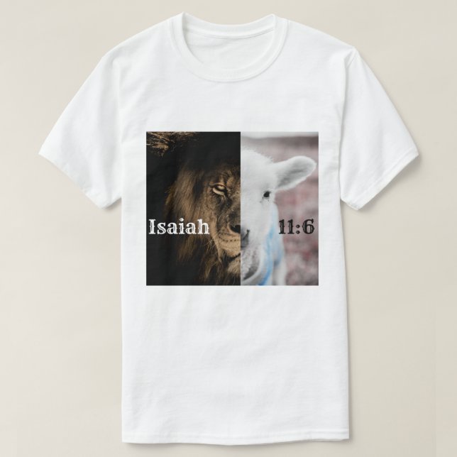 Lion and lamb tee shirt (Design Front)