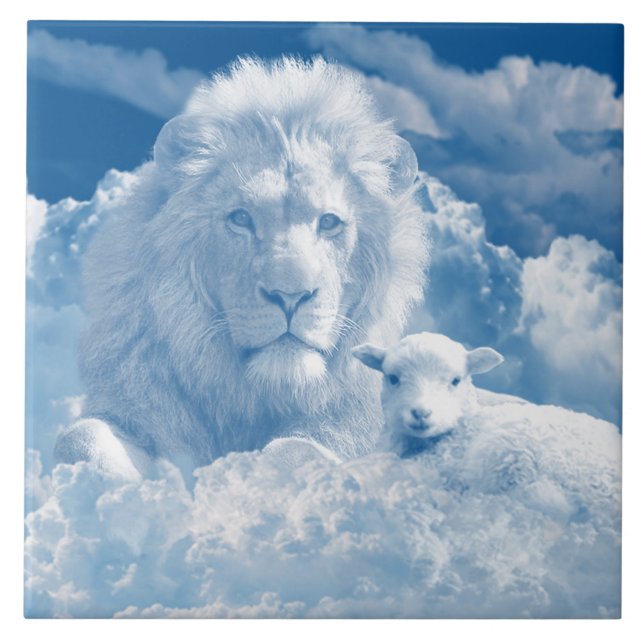 Lion and Lamb Tile (Front)