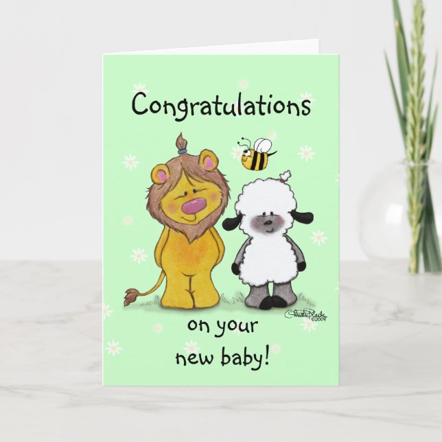 Lion and Lamb True Friends Card (Front)