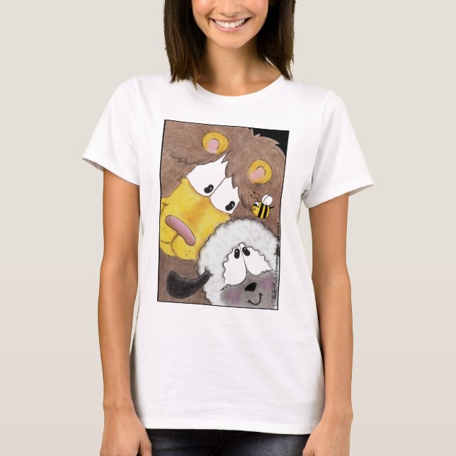 Lion and Lamb Up Close T-Shirt (Front)