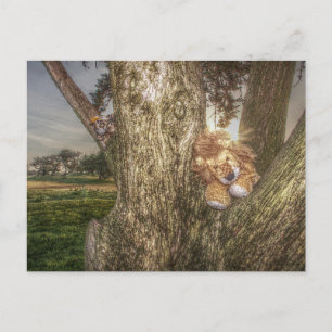 Lion and Leopard are Friends Postcard