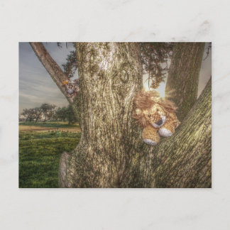 Lion and Leopard are Friends Postcard
