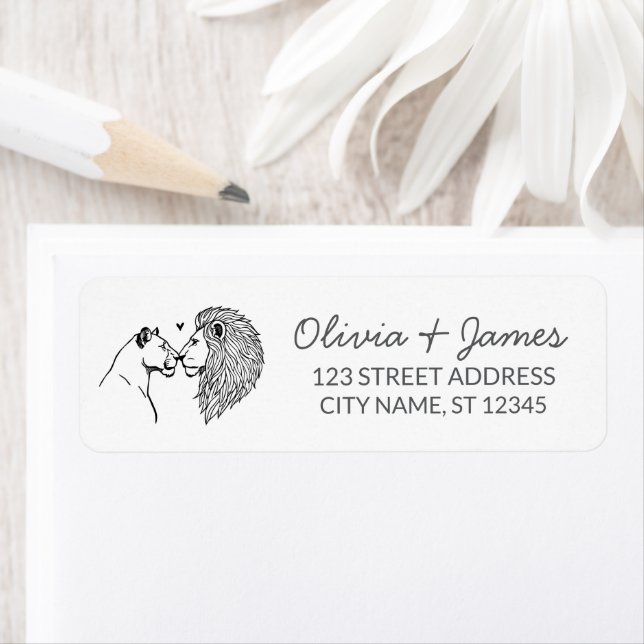  Lion and Lioness Return Address   (Insitu)