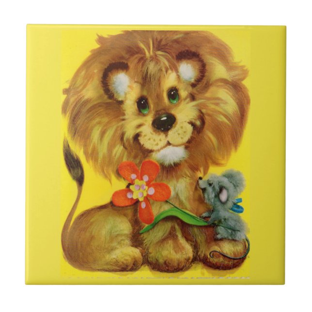 lion and mouse tile (Front)