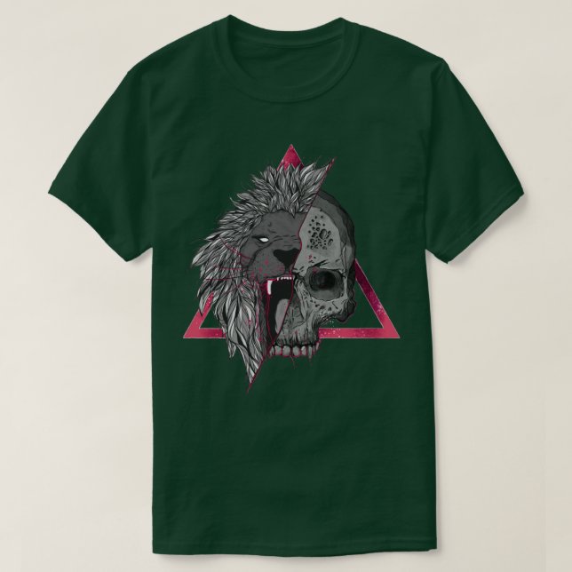 Lion and Skull T-Shirt (Design Front)