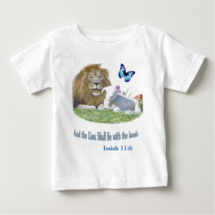 Lion and the lamb Bible verse Baby T-Shirt
