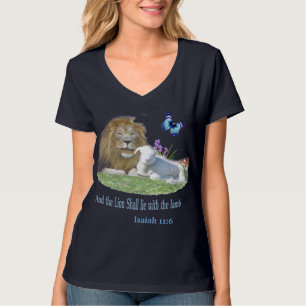 Lion and the lamb Bible verse T-Shirt