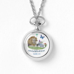 Lion and the lamb Bible verse Watch