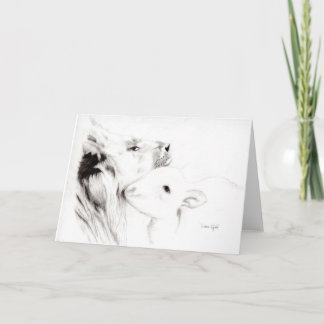 Lion and the Lamb Card