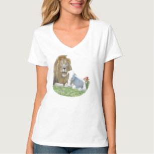Lion and the lamb Christian gifts T-Shirt
