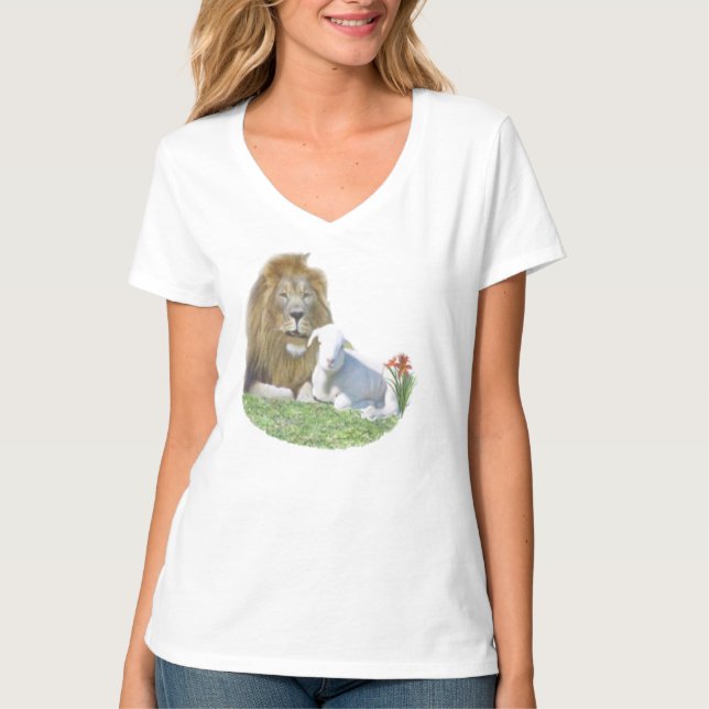Lion and the lamb  T-Shirt (Front)