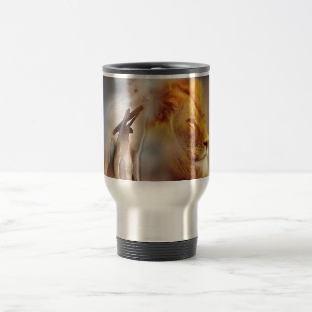 Lion and the Lamb Travel Mug (Center)