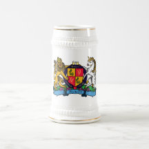 Lion and Unicorn Rampant Beer Coat of Arms
