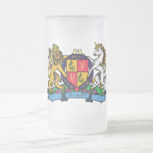 Lion and Unicorn Rampant Beer Coat of Arms