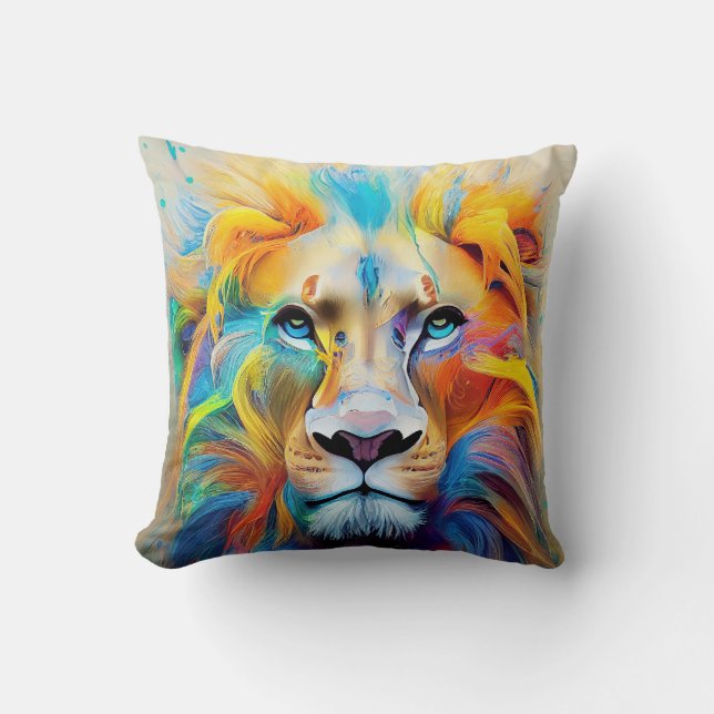 Lion  Animal Discovery Adventure Nature Planet  Cushion (Front)