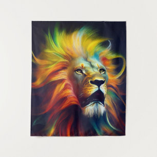 Lion Animal Discovery Adventure Nature Planet Tapestry