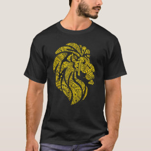 Lion Animal King Maori Tribal Tattoos Africa Stron T-Shirt