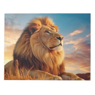 Lion Animal Nature Majestic Wilderness Notepad
