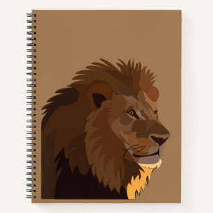 Lion Animal Wildlife Lion Notebook