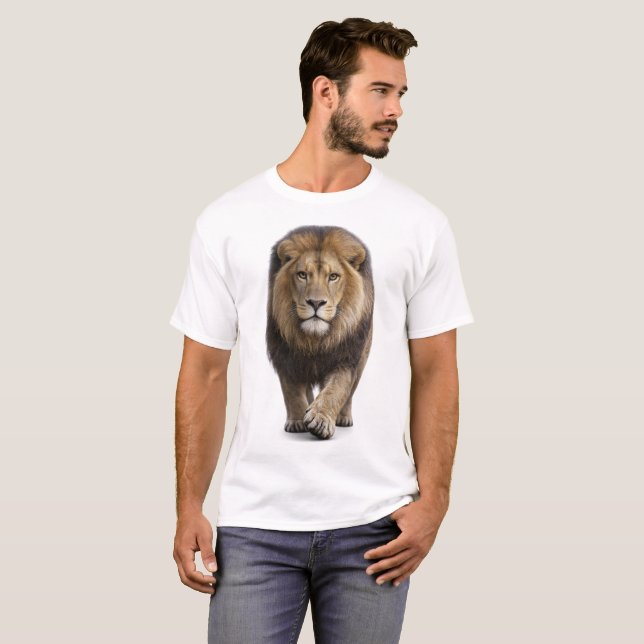 Lion Approaching T-Shirt (Front Full)