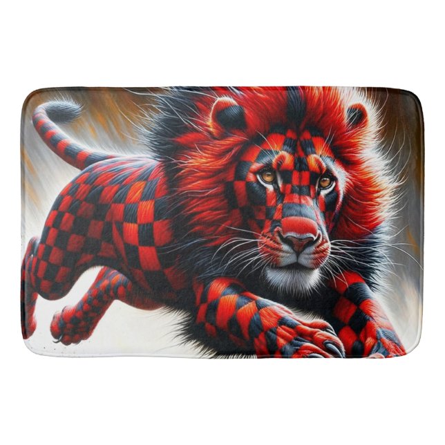 Lion Art Bath Mat (Front)