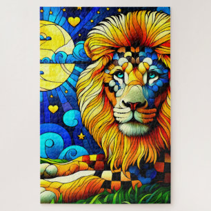 Lion Art Jigsaw Puzzle