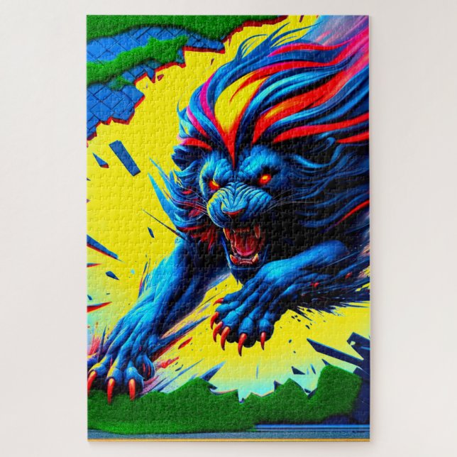 Lion Art Jigsaw Puzzle (Vertical)